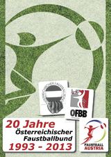 Die Titelseite der Jubiläumsbroschüre "20 Jahre Faustball Austria"