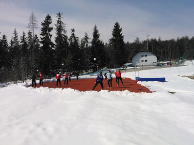 Frauen-Nationalteam trotzte bei Trainingslager in Faak dem Winter